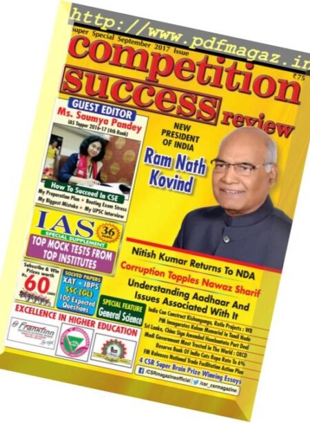 Competition Success Review – August 2017 Cover