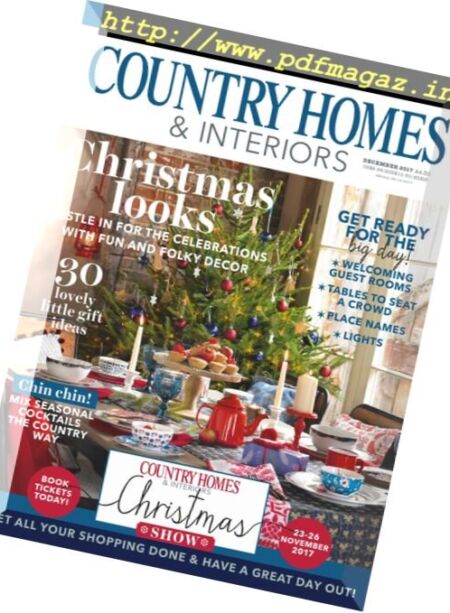 Country Homes & Interiors – December 2017 Cover