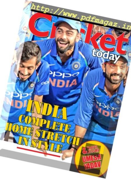 Cricket Today – 20 October 2017 Cover