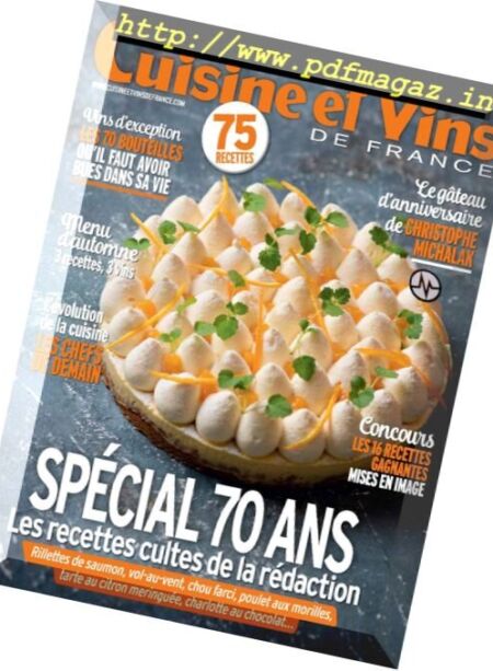 Cuisine et Vins de France – Novembre 2017 Cover
