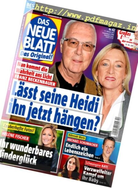 Das neue Blatt – 11 Oktober 2017 Cover