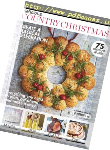 delicious UK – Country Christmas 2017 Cover