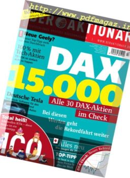 Der Aktionar – 20 Oktober 2017