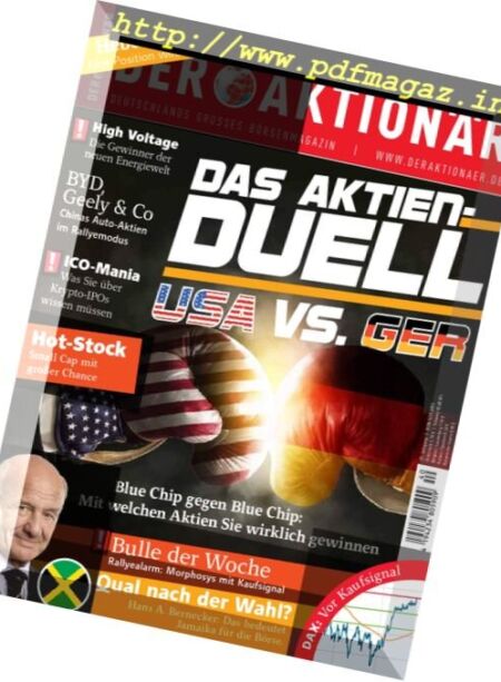 Der Aktionar – 29 September 2017 Cover