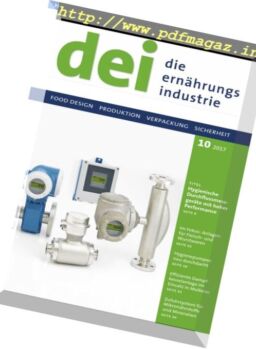 Die Ernahrungs Industrie – Nr.10, 2017