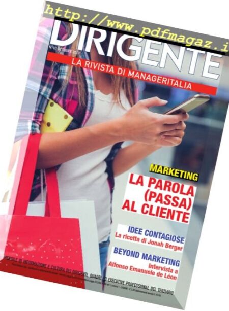 Dirigente – Ottobre 2017 Cover
