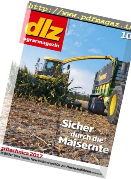DLZ Agrarmagazin – Oktober 2017 Cover