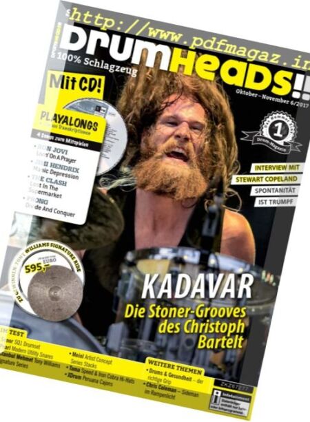 DrumHeads – Oktober-November 2017 Cover
