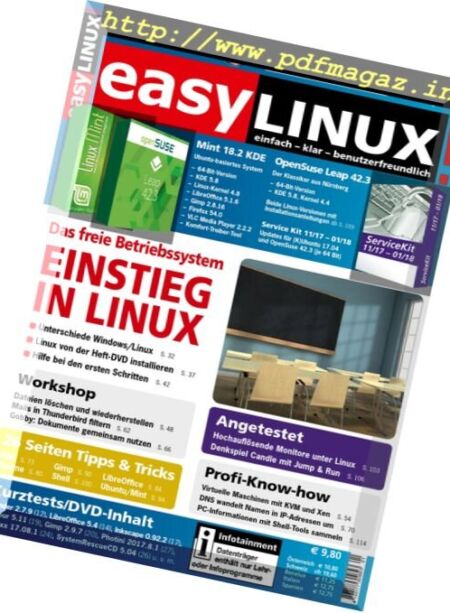 Easy Linux Germany – November 2017 – Januar 2018 Cover