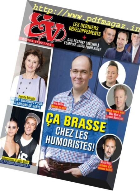 Echos Vedettes – 17 novembre 2017 Cover