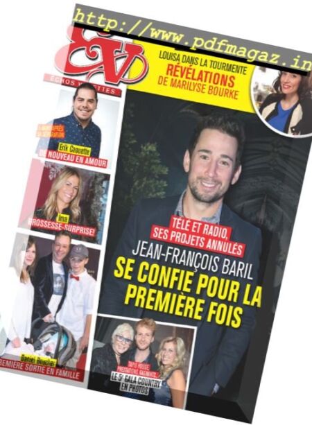 Echos Vedettes – 27 octobre 2017 Cover