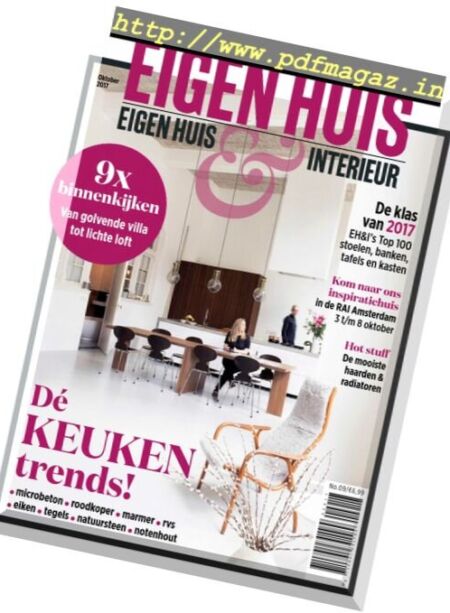Eigen Huis & Interieur Nr.9 – Oktober 2017 Cover