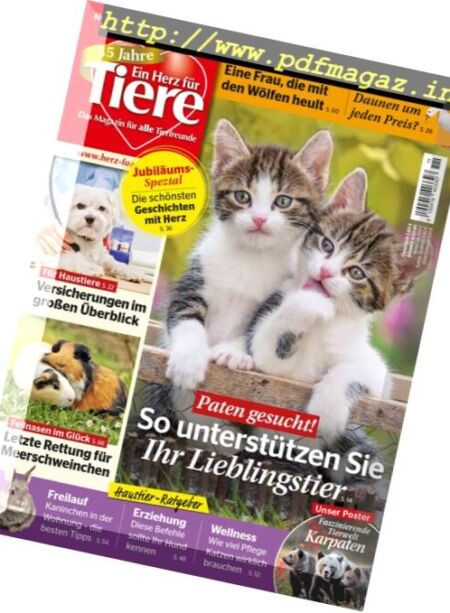 Ein Herz fur Tiere – November 2017 Cover