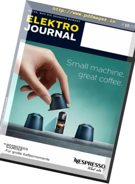 Elektro Journal – Oktober 2017 Cover