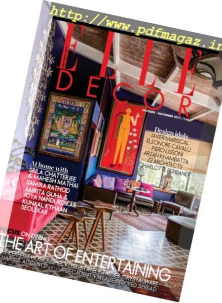 Elle Decor India – September-October 2017 Cover