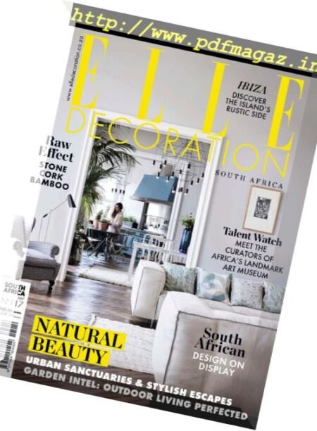Elle Decoration South Africa – October 2017 Cover