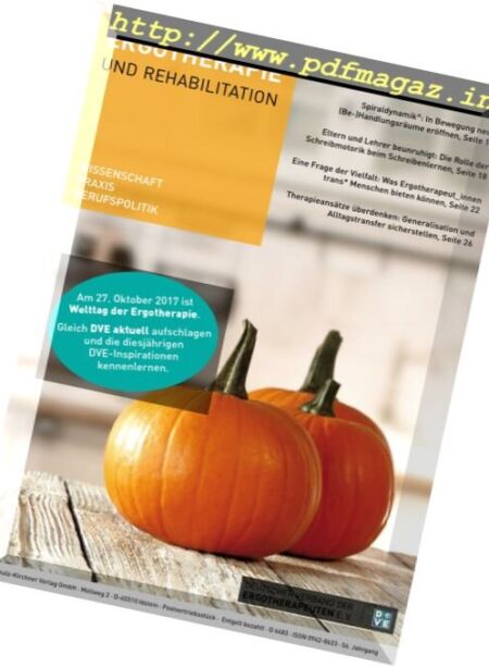 Ergotherapie und Rehabilition – Oktober 2017 Cover