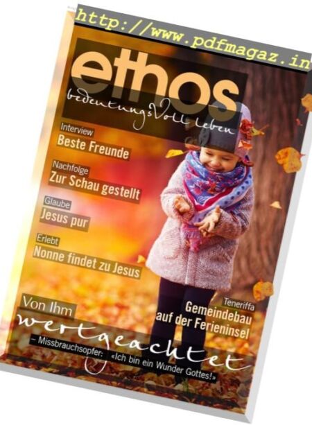 Ethos – Oktober 2017 Cover