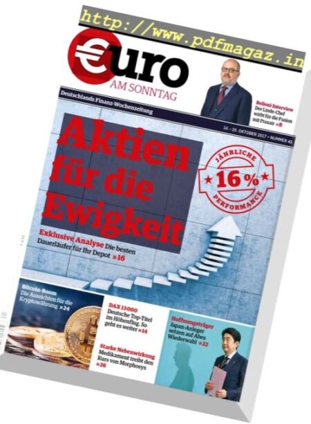 Euro am Sonntag – 15. Oktober 2017 Cover