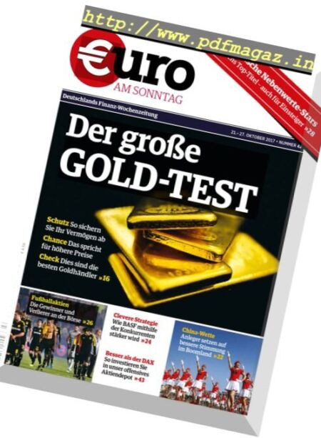 Euro am Sonntag – 22 Oktober 2017 Cover