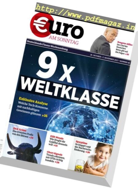 Euro am Sonntag – 29. Oktober 2017 Cover