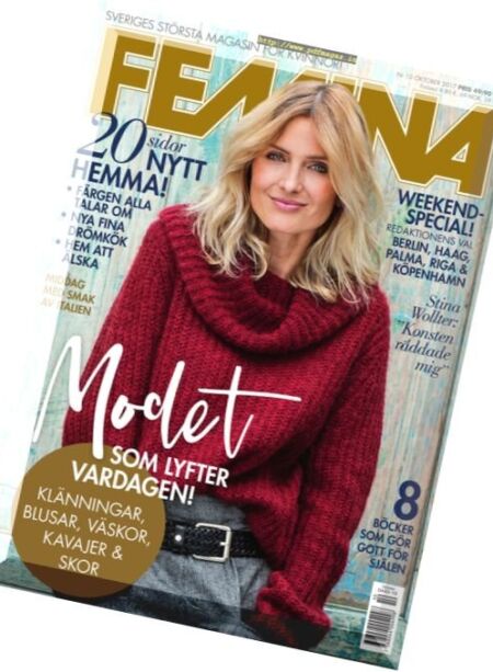 Femina Sweden – Oktober 2017 Cover