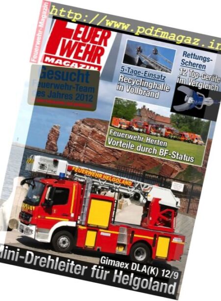 Feuerwehr – August 2012 Cover