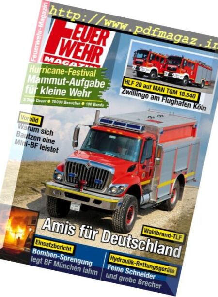 Feuerwehr – Juni 2013 Cover
