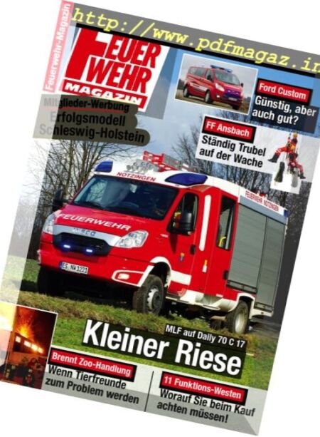 Feuerwehr – Mai 2013 Cover