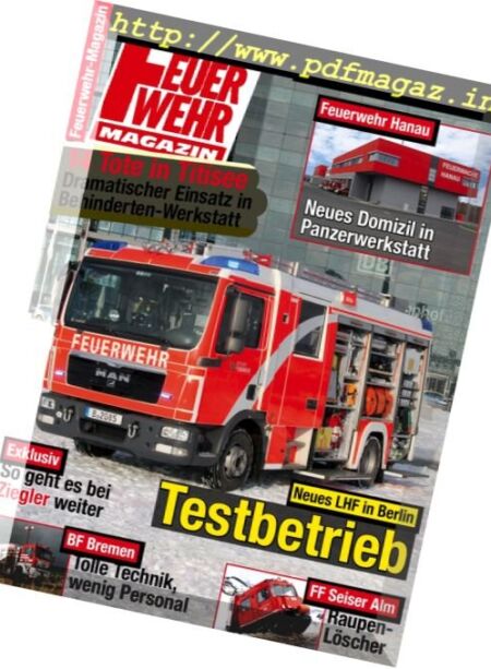Feuerwehr – Marz 2013 Cover