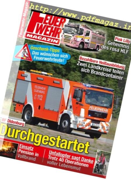 Feuerwehr – November 2012 Cover