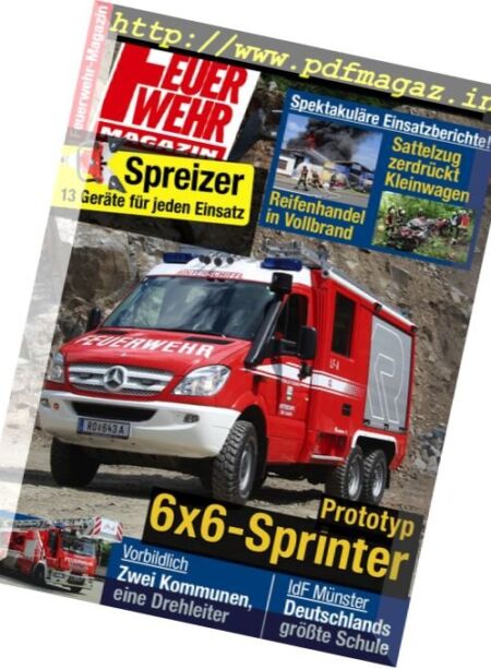 Feuerwehr – Oktober 2012 Cover