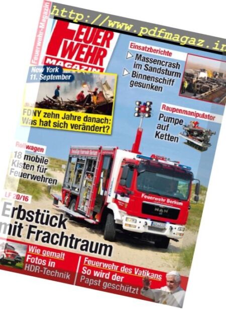 Feuerwehr – September 2011 Cover
