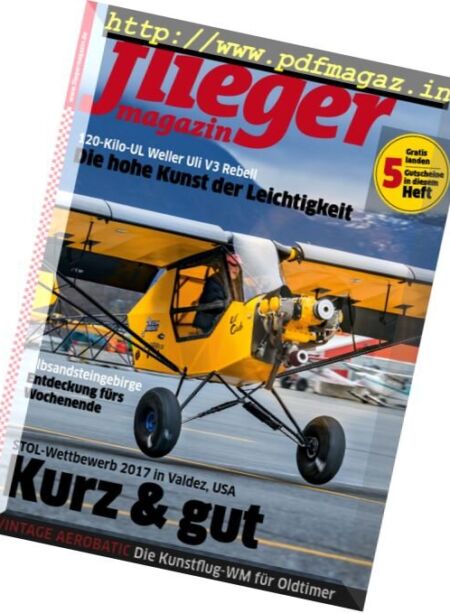 Fliegermagazin – Oktober 2017 Cover