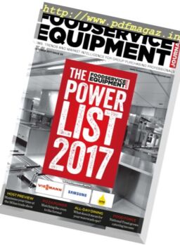 Foodservice Equipment Journal – October 2017