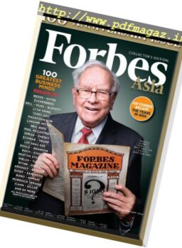 Forbes Asia – 100th Anniversary Issue – September 2017