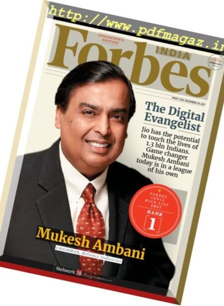 Forbes India – 17 November 2017 Cover