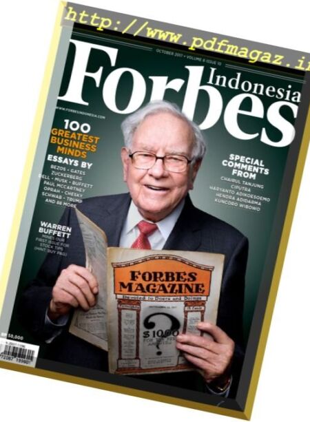 Forbes Indonesia – October 2017 Cover