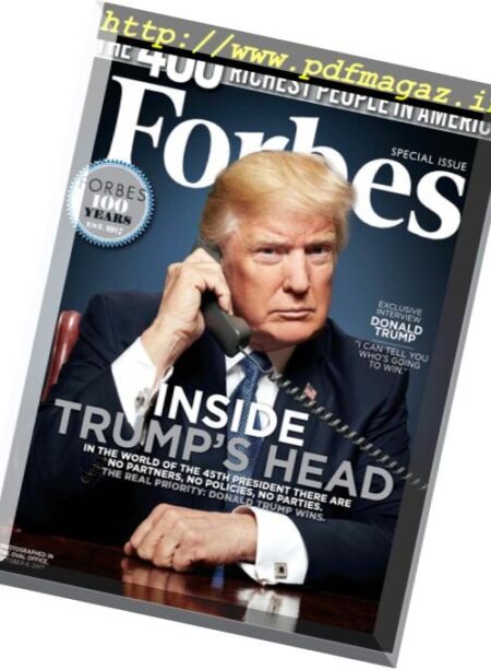 Forbes USA – 8 November 2017 Cover