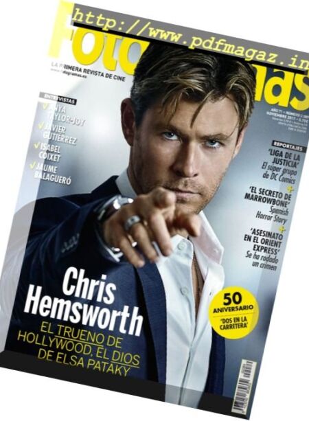 Fotogramas – noviembre 2017 Cover