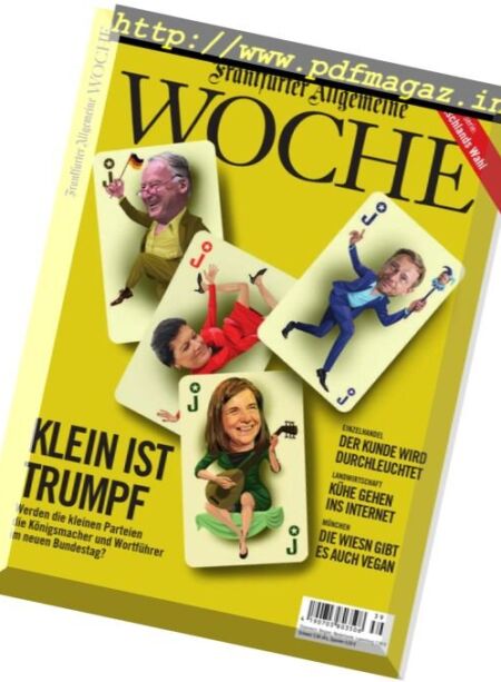 Frankfurter Allgemeine Woche – 22 September 2017 Cover