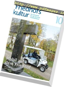 Friedhofskultur – Oktober 2017