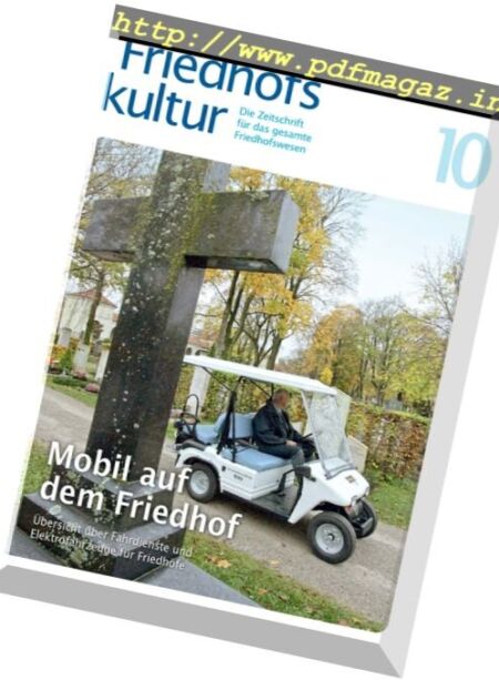 Friedhofskultur – Oktober 2017 Cover