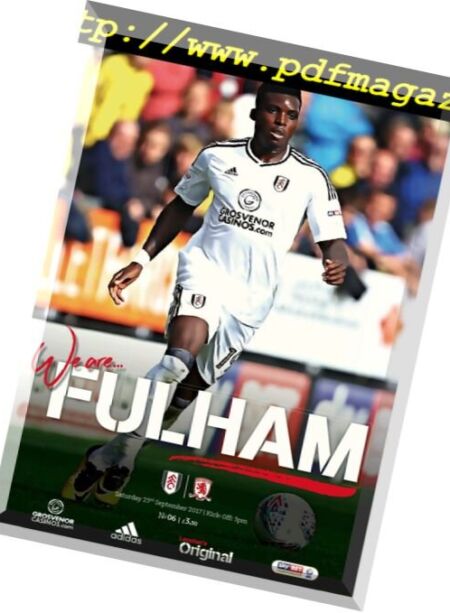 Fulham FC v Middlesbrough – 23 September 2017 Cover