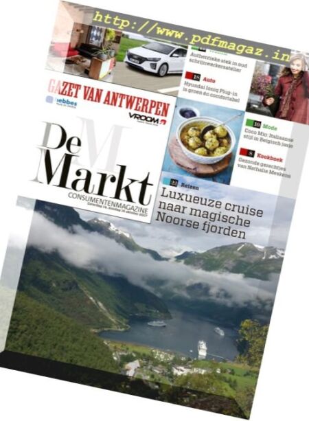 Gazet van Antwerpen De Markt – 14 oktober 2017 Cover