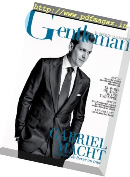 Gentleman Espana – noviembre 2017 Cover