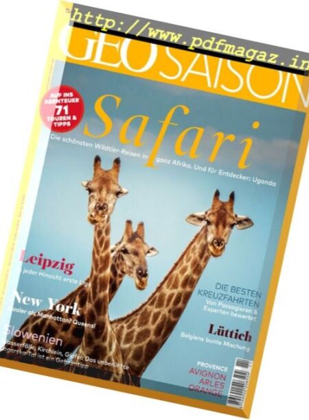 Geo Saison – November 2017 Cover