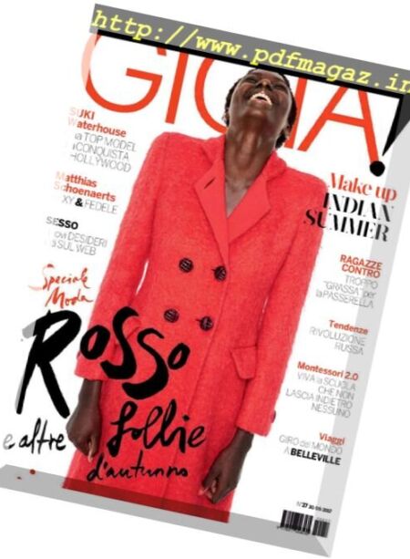Gioia! – 30 Settembre 2017 Cover