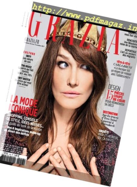 Grazia France – 6 au 12 Octobre 2017 Cover