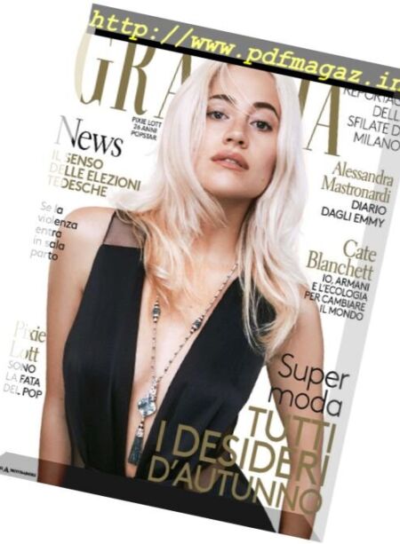 Grazia Italia – 28 Settembre 2017 Cover